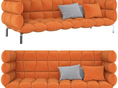 B B ITALIA HUSK SOFA 3d model Low-poly 3D model