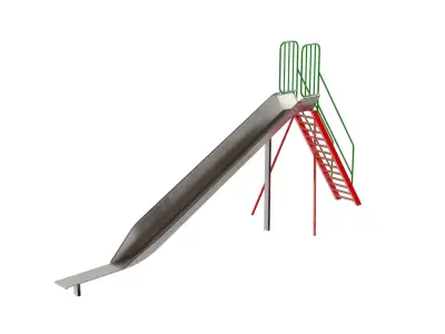 Play Park Slide Low-poly 3D model