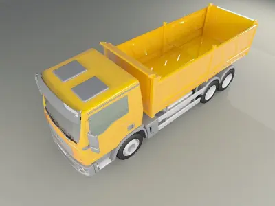 MAN Tanker 3D model Low-poly 3D model
