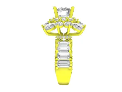 7025 new luxury hongkong diamond women ring 3D print model