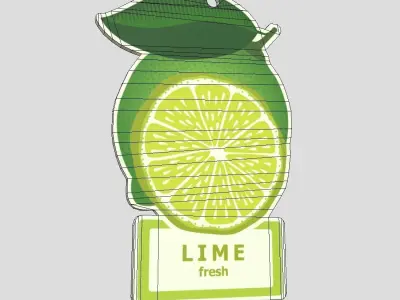 CC0 - Air Freshener Lime Free low-poly 3D model