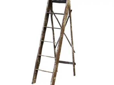Vintage Ladder Free low-poly 3D model