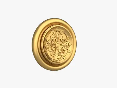 Classic round decor ornament 266 3D model