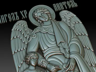 Guardian angel orthodox icon 2 3D print model