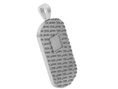 Military Diamond Pendant 3884 3D print model