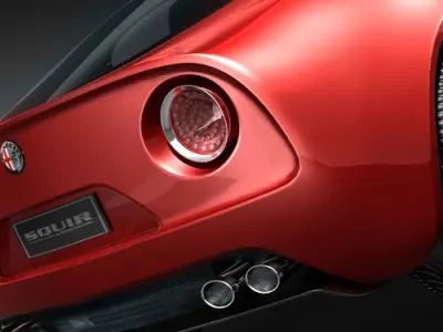 Alfa Romeo 8C Competizione HighPoly 3D model