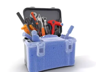 Comprehensive Toolset Model Pack for Production and Game Engines Low-poly 3D model