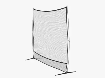 Golf Hitting Net Low-poly 3D model