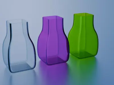 Glass vase 3D model