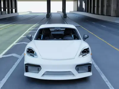 2020 Porsche 718 Cayman GT4 3D model