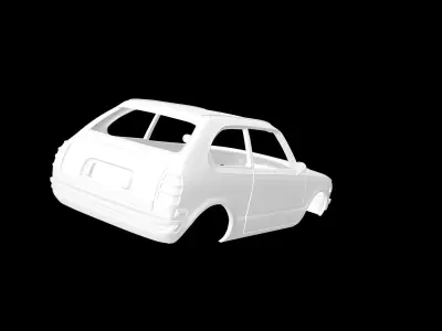 GenericJapanese Hatchback 1976 3D print model