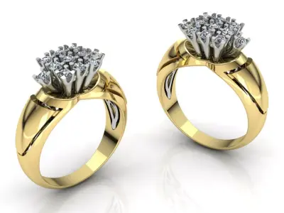 Gold ring  3D print model order