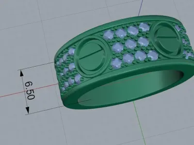 Ring car size 4 3D print model