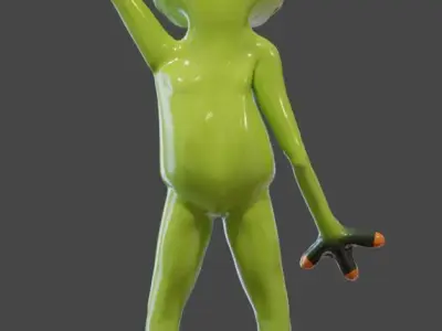 FROG - Rigged 3D model