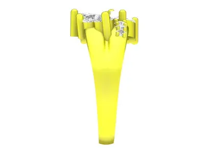 A5441 Fancy Diamond Fashion Women Ring 3D print model