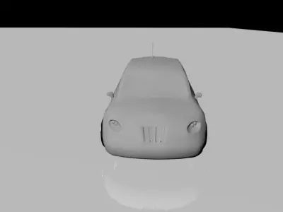 small car Low-poly 3D model
