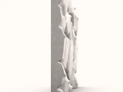 Large Field Stone Wall Detail 3D model