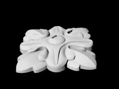 Central decor ornament for furniture 3D model 278