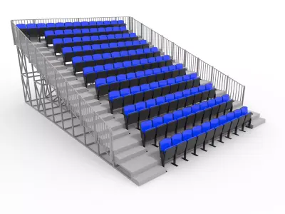 Bleachers 20 3D model