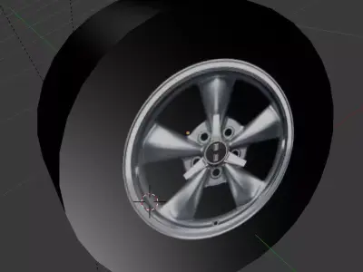 Wheel car Free 3D model buy