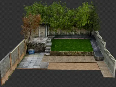 Horrible Garden Scene Free 3D model