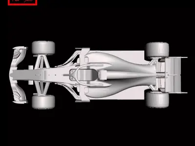 Formula 1 - Ferrari SF71H 2018 3D print model