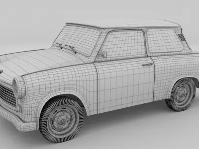Trabant 601 HDRI 3D model