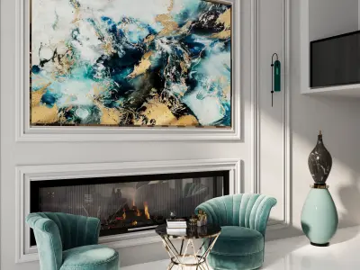 Luxury Livingroom 3D model purchase