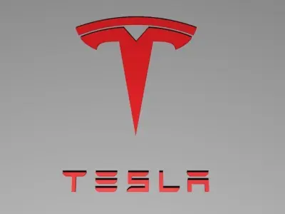 Tesla logo 3D model