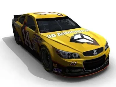 2015 Game Ready Nascar Low-poly 3D model