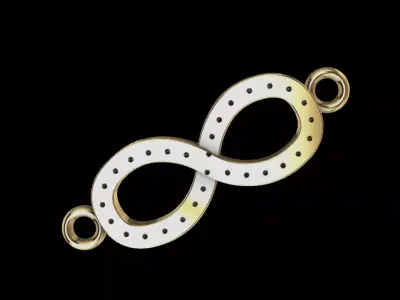 infinito con piedras 3D print model