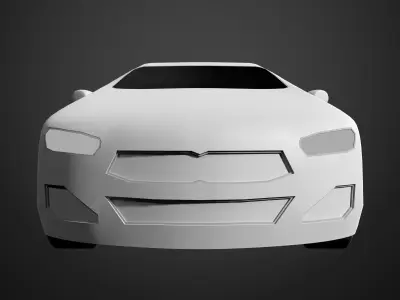 Simple car 25V06 3D model