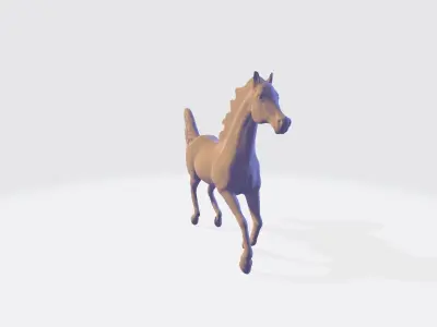 Arabian Horse Galloping Pose I Ready for 3d Print model 3D print model