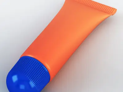 Cosmetic gel tube 3D model