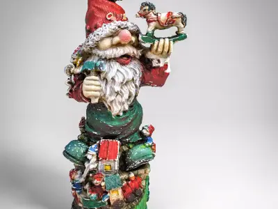 Garden Gnome Low-poly 3D model