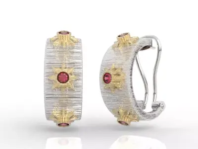 Exclusive Huggie Hoop Earrings 3D print model