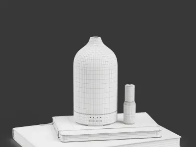 Decor Diffuser with books Set 17 3D model