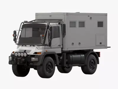 Motorhome MB Unimog U500 Low-poly 3D model