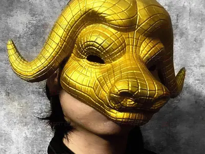 Squid Game Mask - Vip Buffalo Mask Cosplay 3D print model