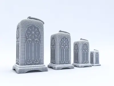 Candle Holder 03 Low-poly 3D model