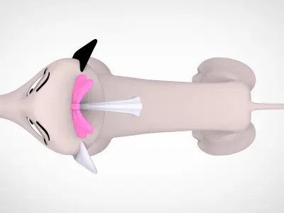 Vendella De Vil Low-poly 3D model