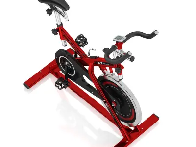 Stationary Spinning Bike 3D model