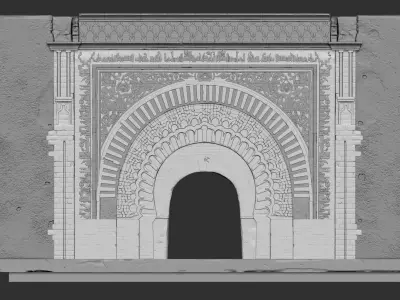 Bab Agnaou Marrakech Morocco 3D model