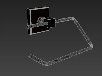 Bay Paper Holder Capless 3D model