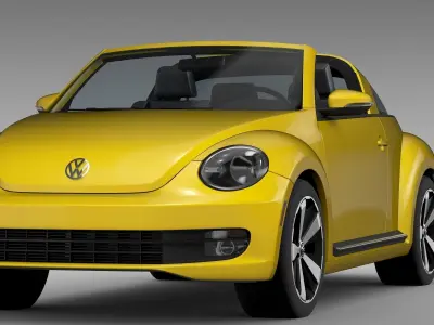 VW Beetle Targa 2016 3D model