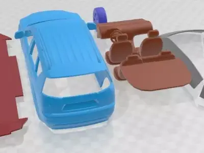 Mitsubishi Outlander GT 2011 Printable Car 3D print model