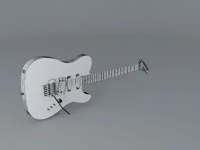 Kramer Classic II Electric Guitar Telecaster Style guitar Free 3D model