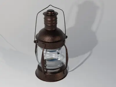 kerosene lamp 3D model