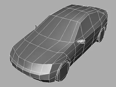 Mercedes C class Low-poly 3D model purchase
