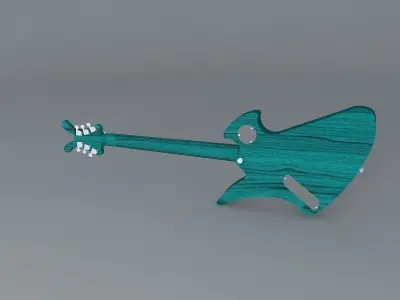 Weird guitar Free 3D model
